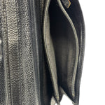 Chanel Black Caviar Chocolate Bar Bi-Fold Long Wallet 2005