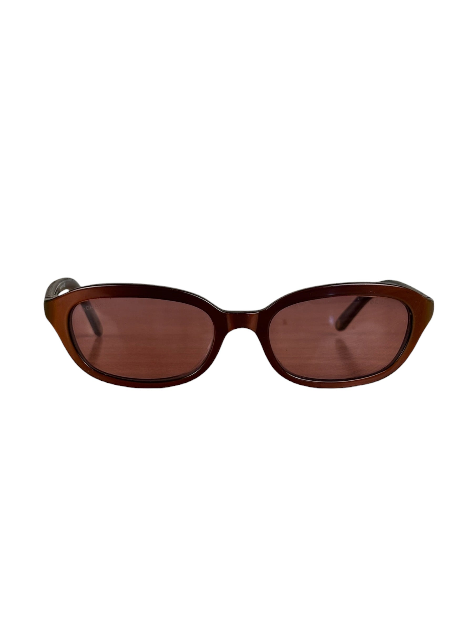 Chanel Vintage Purple Frame Sunglasses