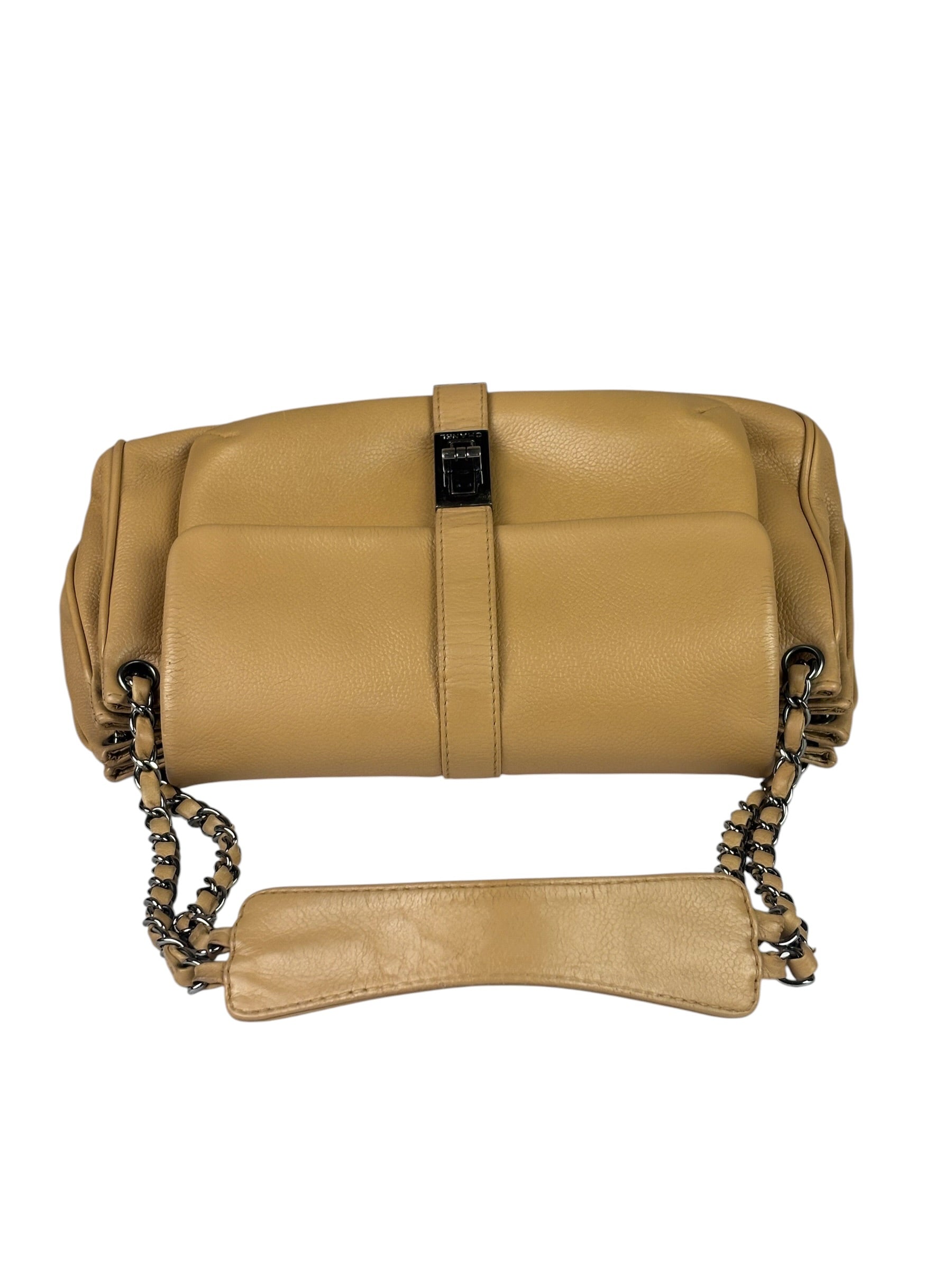 Chanel Beige Leather Reissue Accordion Shoulder Bag 2003