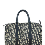 Christian Dior Vintage Navy Trotter Boston Bag