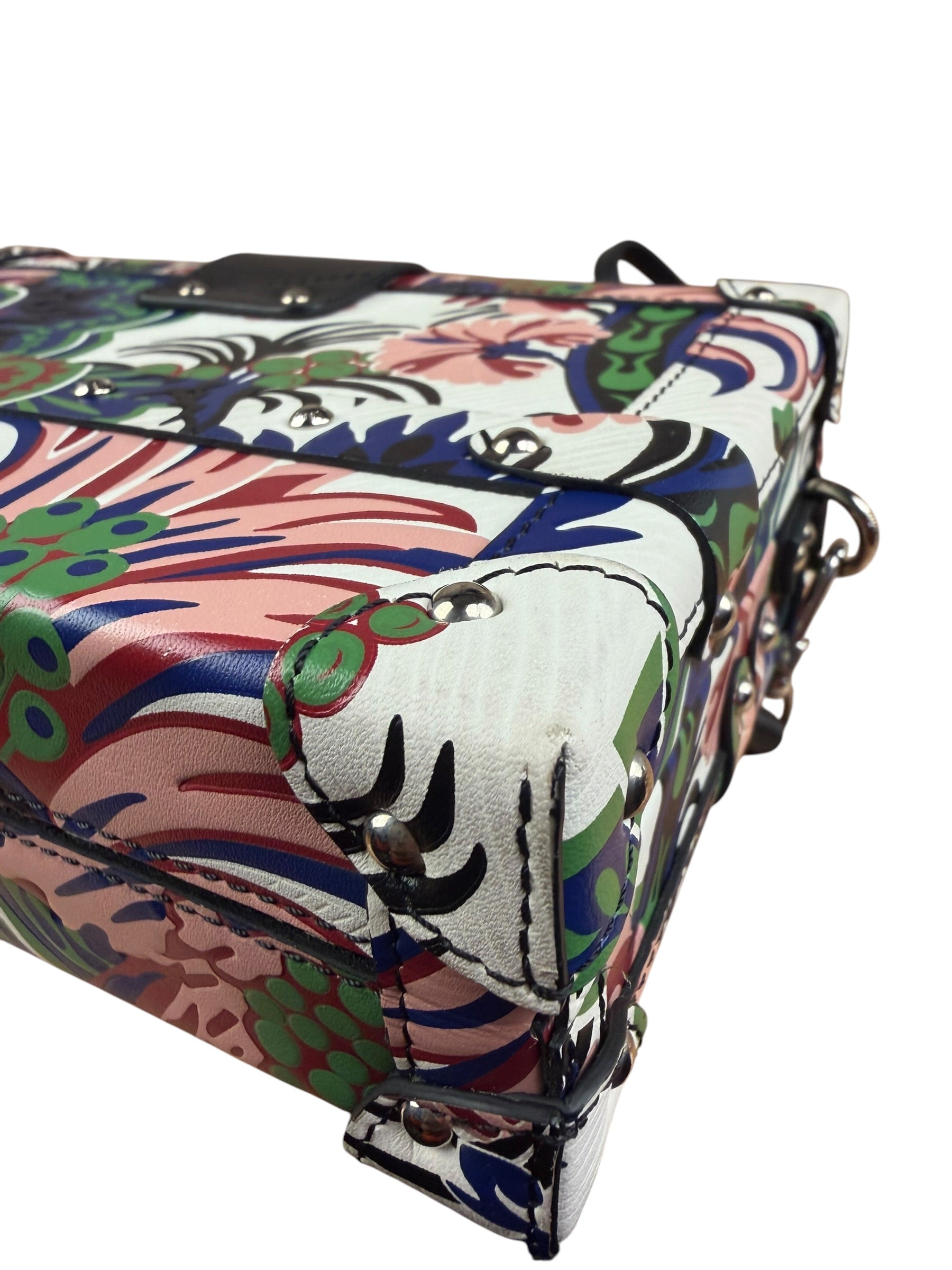 Louis Vuitton Multi-Color Leather Petite Malle Vanity Case