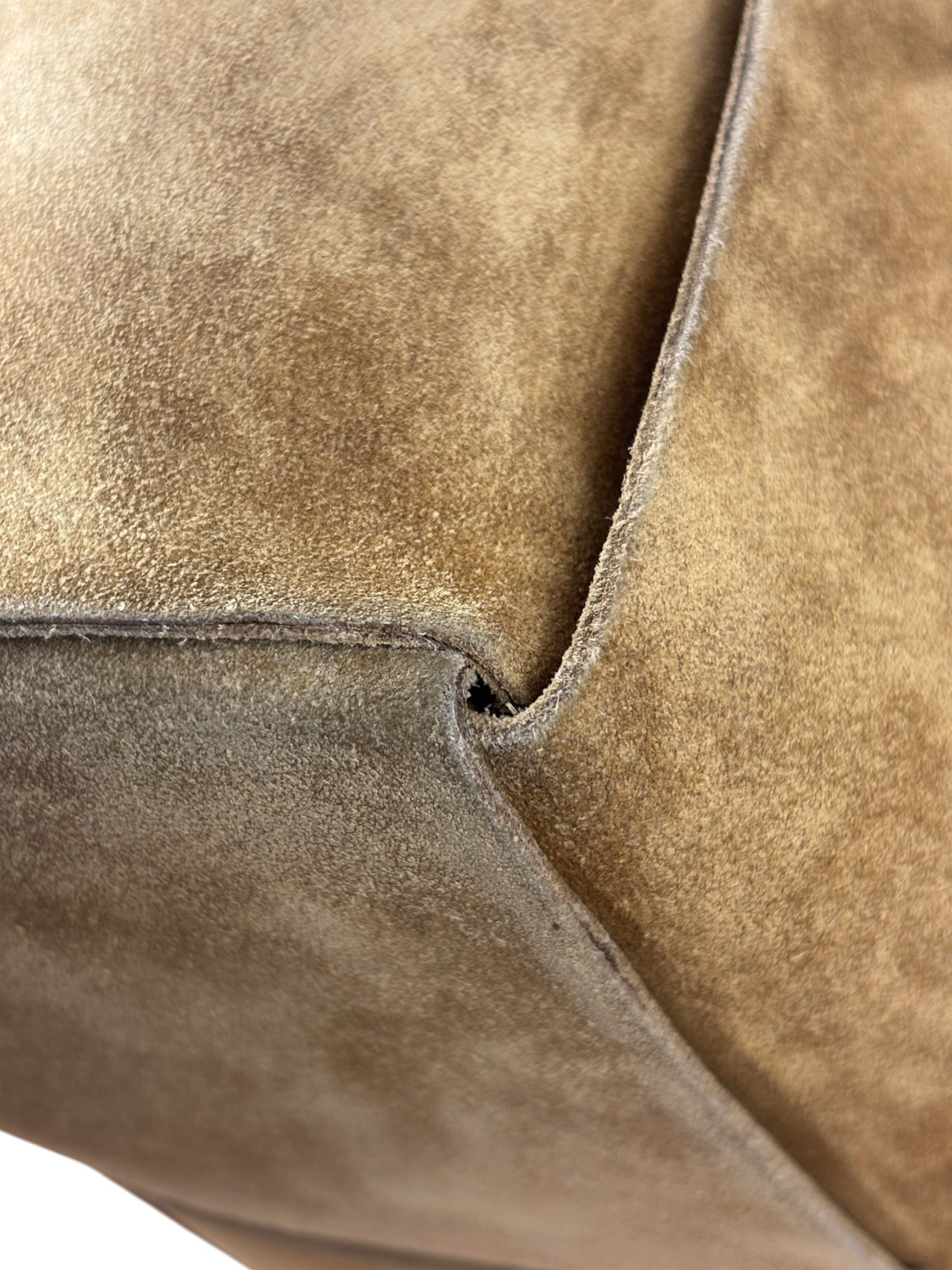 Bottega Veneta Brown Suede Maxi Intrecciato Arco Tote