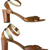 Jimmy Choo Brown Vachetta Leather Sandals