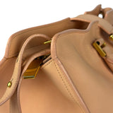 YSL Vintage Classic Y Cabas Peach Leather 2Way Handbag
