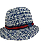 Gucci GG Logo Blue Denim Bucket Hat