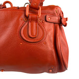 Chloé Vintage Red Leather Paddington Bag (Broken Lock