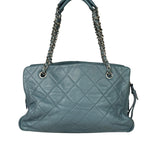 Chanel Blue Caviar Quilted CC Timeless Soft Shopper Tote 2010