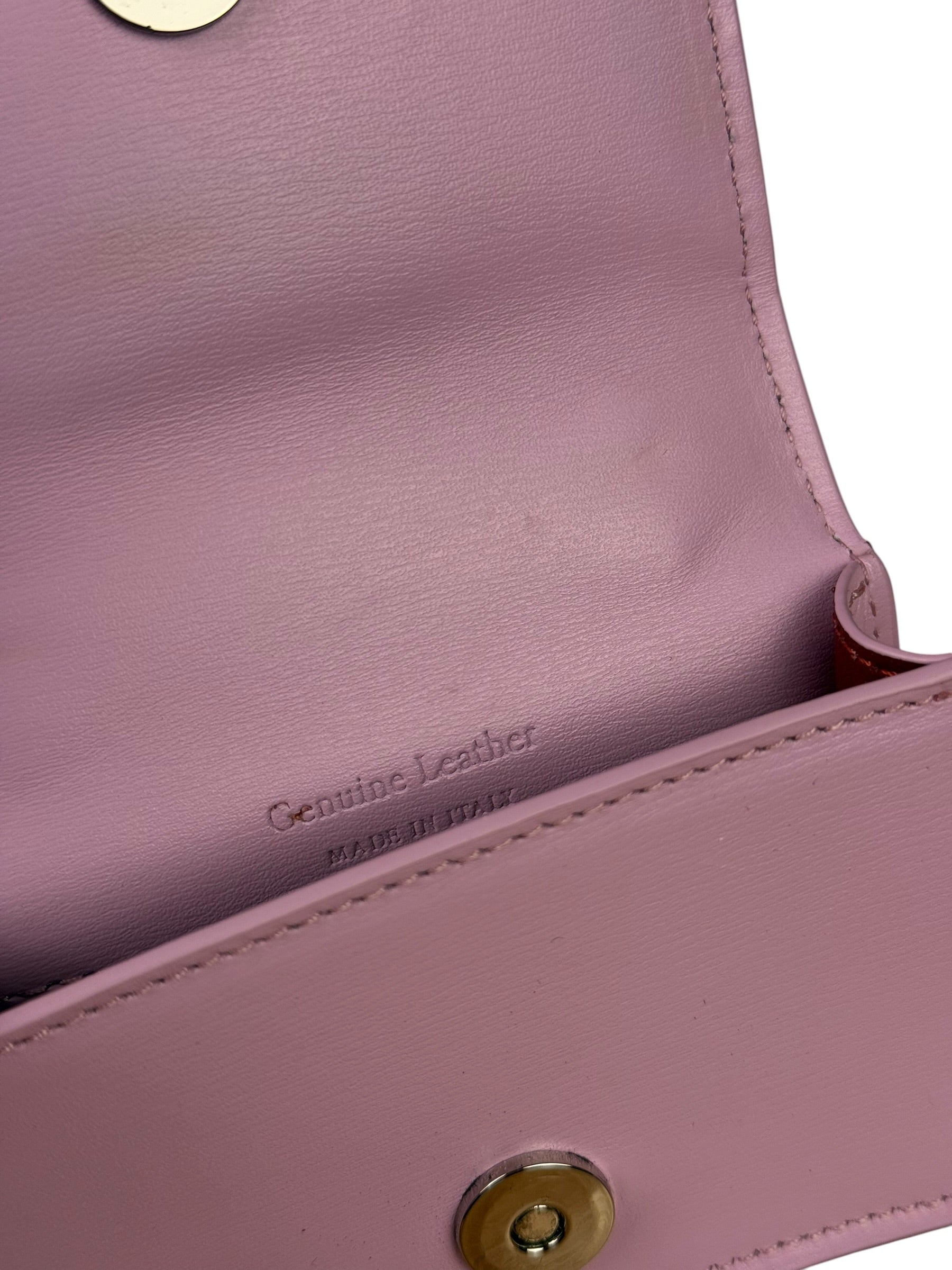 Off-White Purple Leather Micro Jitney 0.5 Two-Way Bag