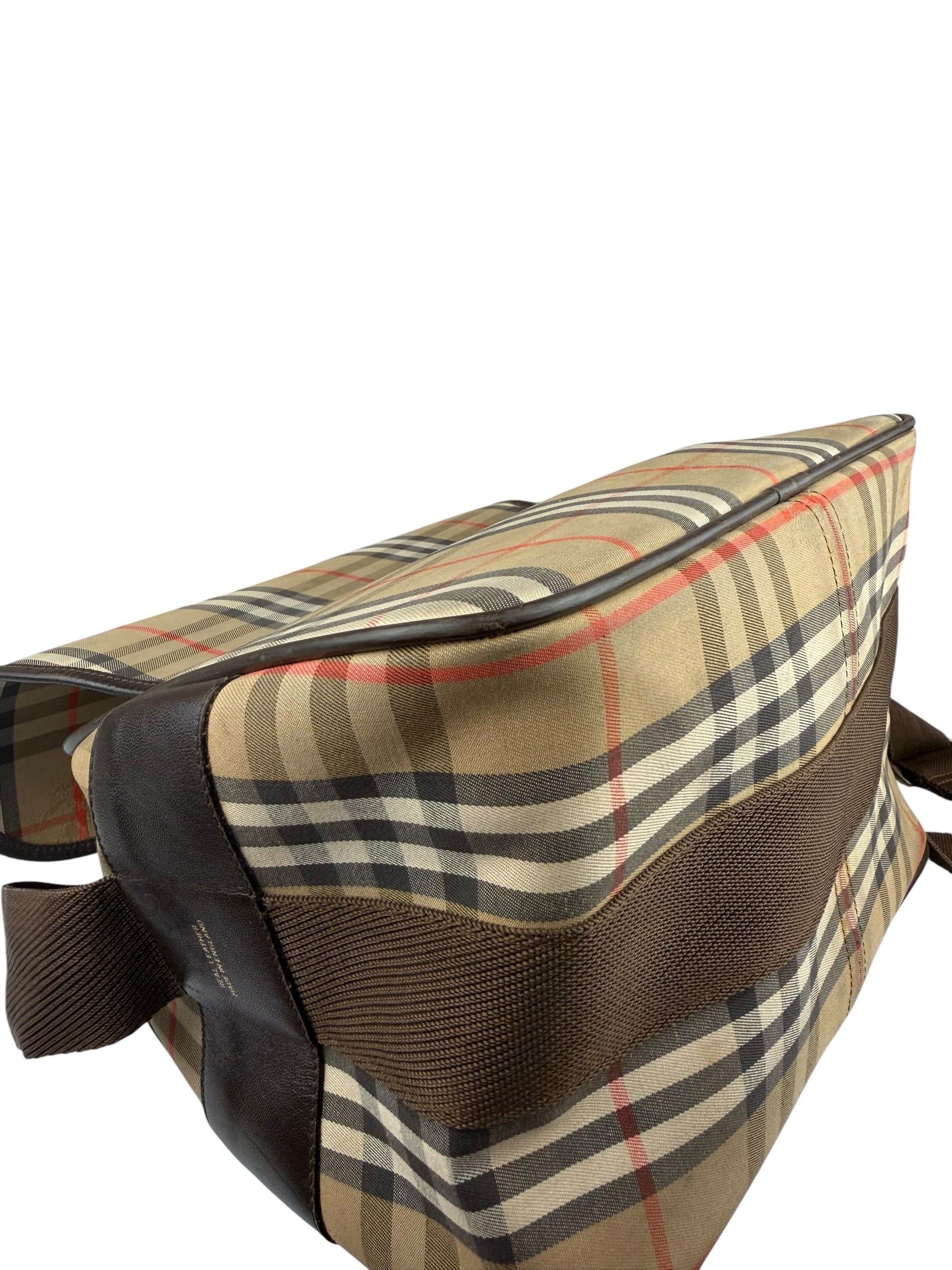 Burberry Vintage Beige/Dark Brown House Shoulder Bag