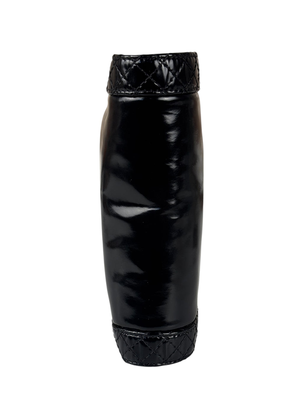 Chanel Black Patent Leather Boy Wallet on Chain Bag 2014