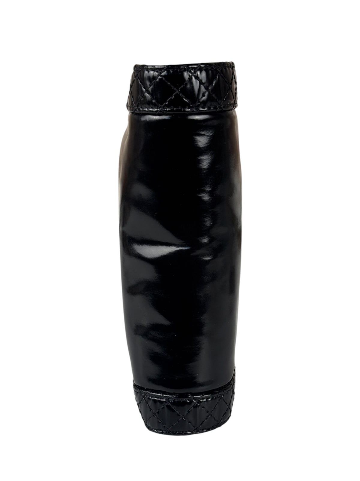 Chanel Black Patent Leather Boy Wallet on Chain Bag 2014