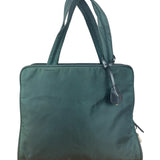 Prada Green Tessuto Cloth Hand Bag