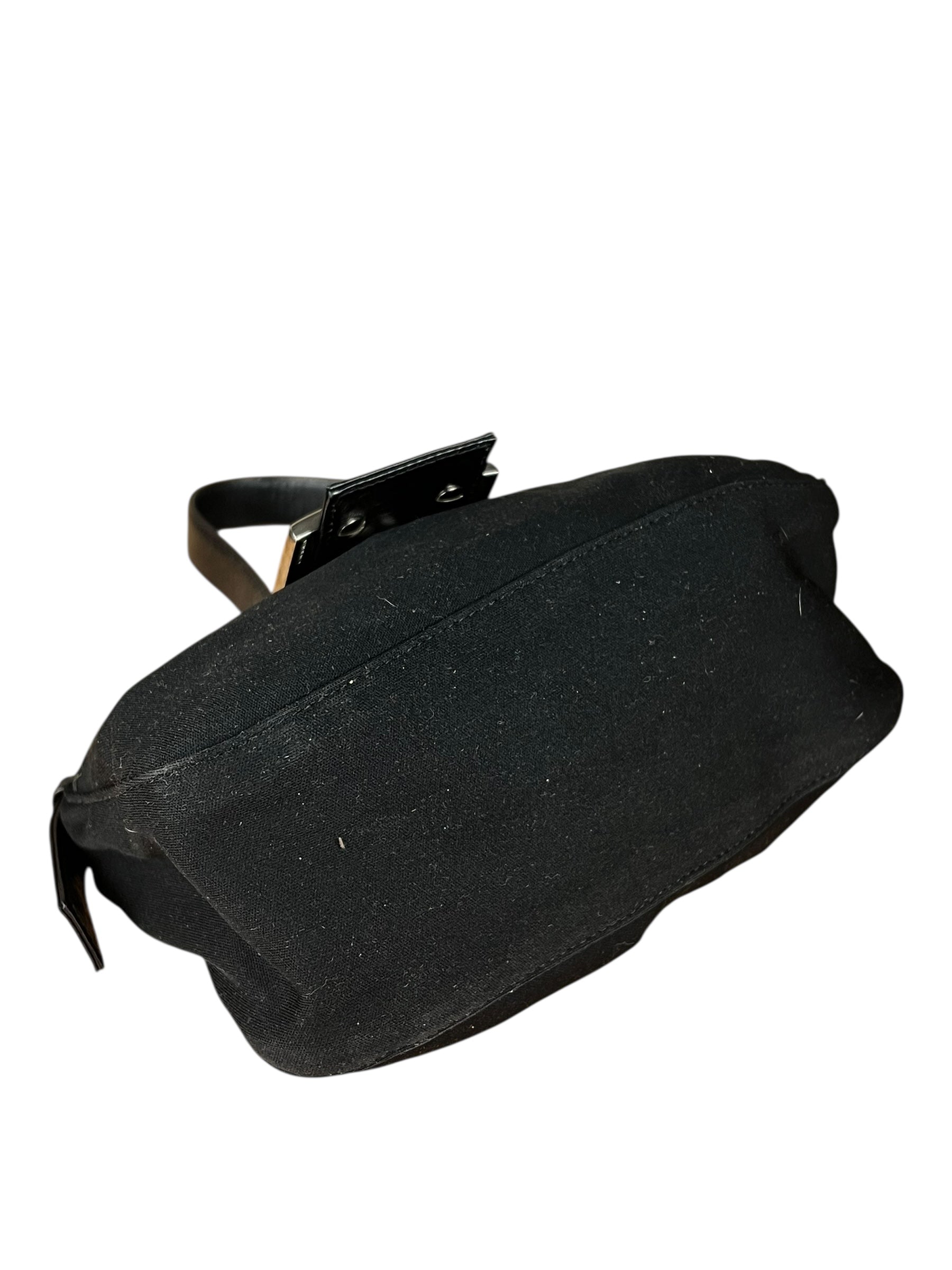 Fendi Mini Baguette Neoprene Black