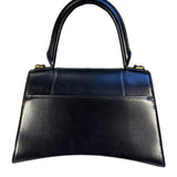 Balenciaga Black Leather Hourglass Handbag