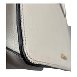 Miu Miu White Madras Ornate Crystal Jeweled Buckle Two-Way Bag