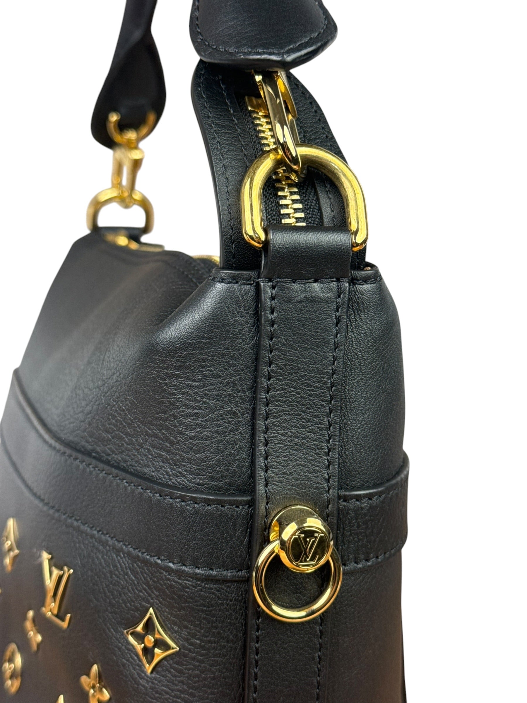 Louis Vuitton Black Leather Cruiser Handbag
