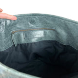 Balenciaga Leather Motocross Muted Teal Sunday Tote