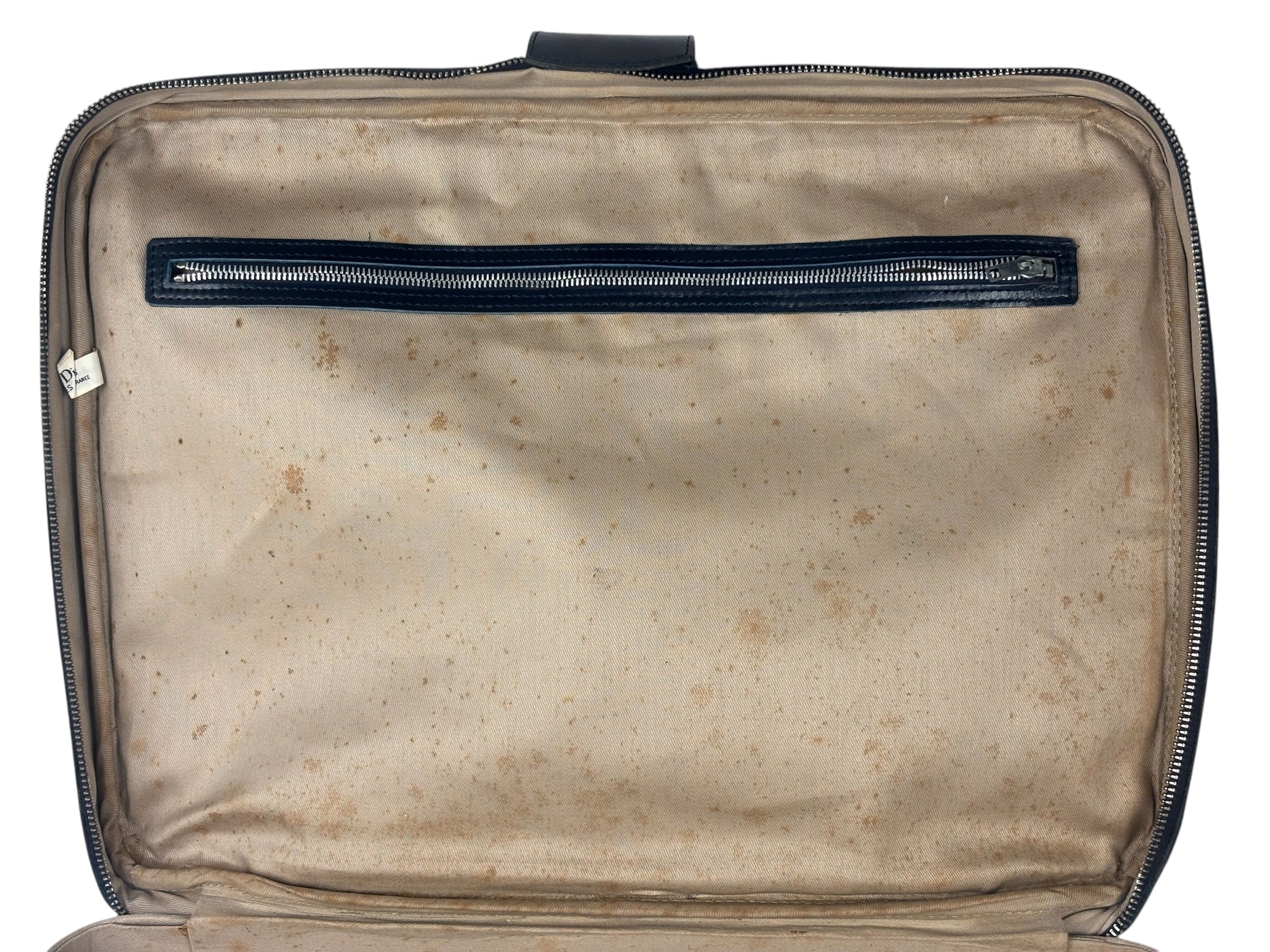 Christian Dior Vintage Navy Oblique Travel Bag