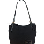 Fendi Black Knit Hobo/Shoulder Bag