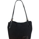 Fendi Black Knit Hobo/Shoulder Bag