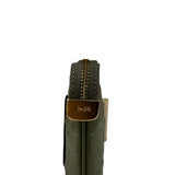 Coach Military Green Leather Signature Wristlet