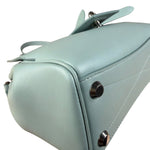 Balenciaga Blue Leather Mini Bel Air Carry All Two-Way Bag