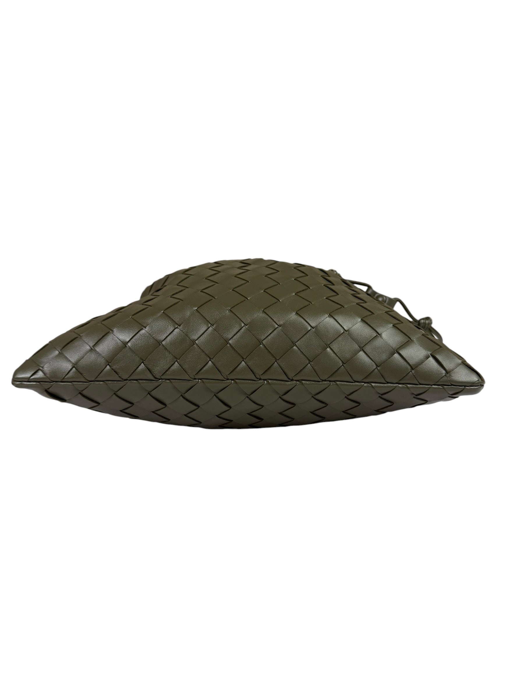 Bottega Veneta Olive Green Intrecciato Dustbag Pouch
