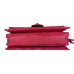 Chanel Pink Quilted Leather Accordion Flap Bag 2014