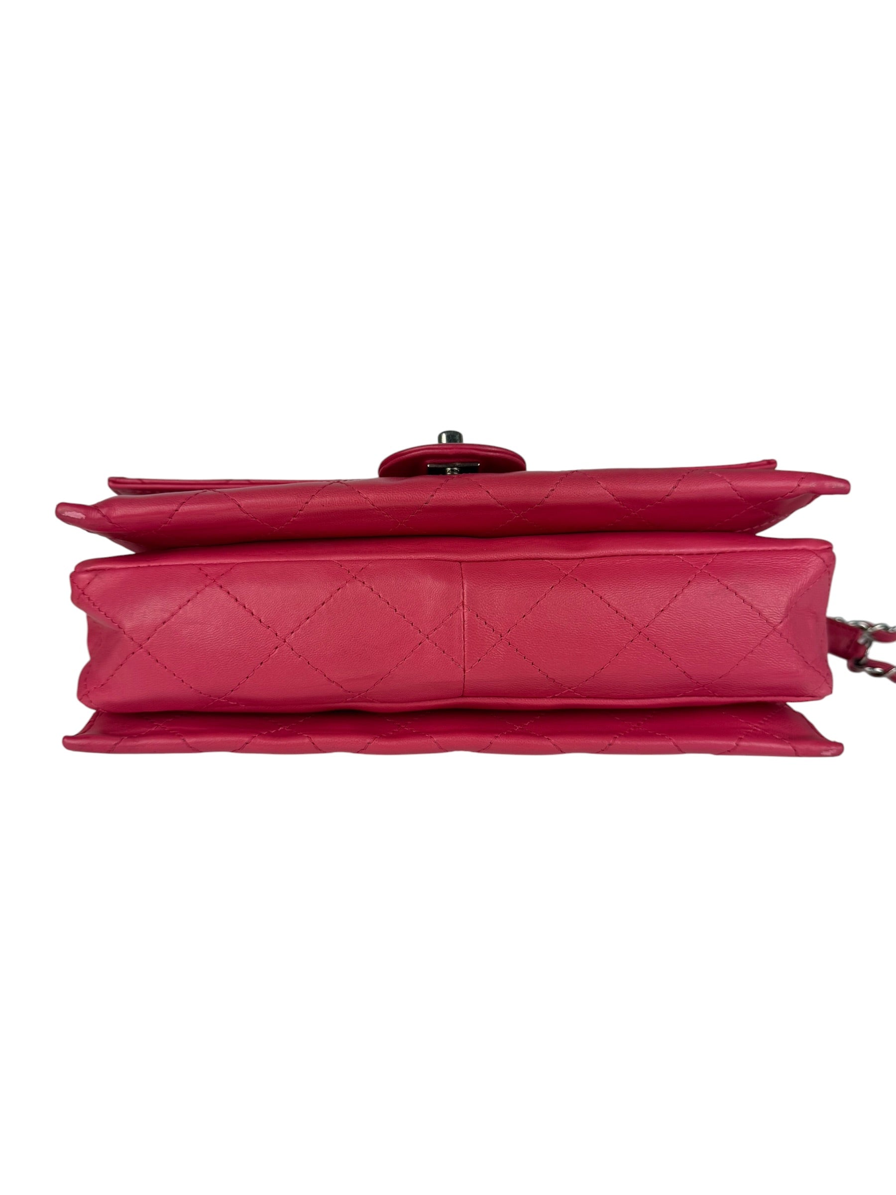 Chanel Pink Quilted Leather Accordion Flap Bag 2014