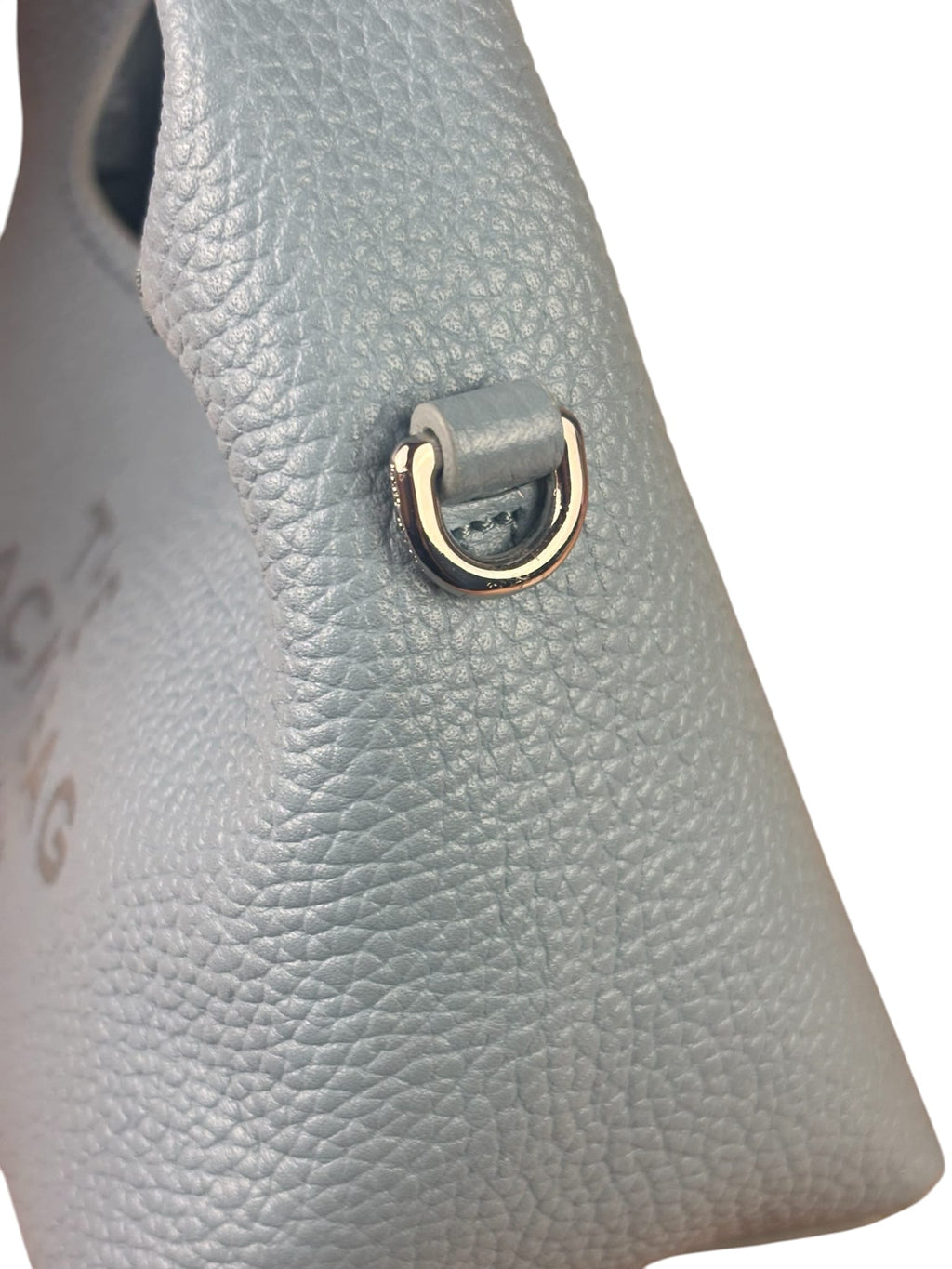 Marc Jacobs Cloud Blue Pebbled Leather Nano The Sack Two-Way Hobo