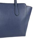 Gucci Navy Blue Swing Leather Tote Bag