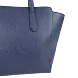 Gucci Navy Blue Swing Leather Tote Bag