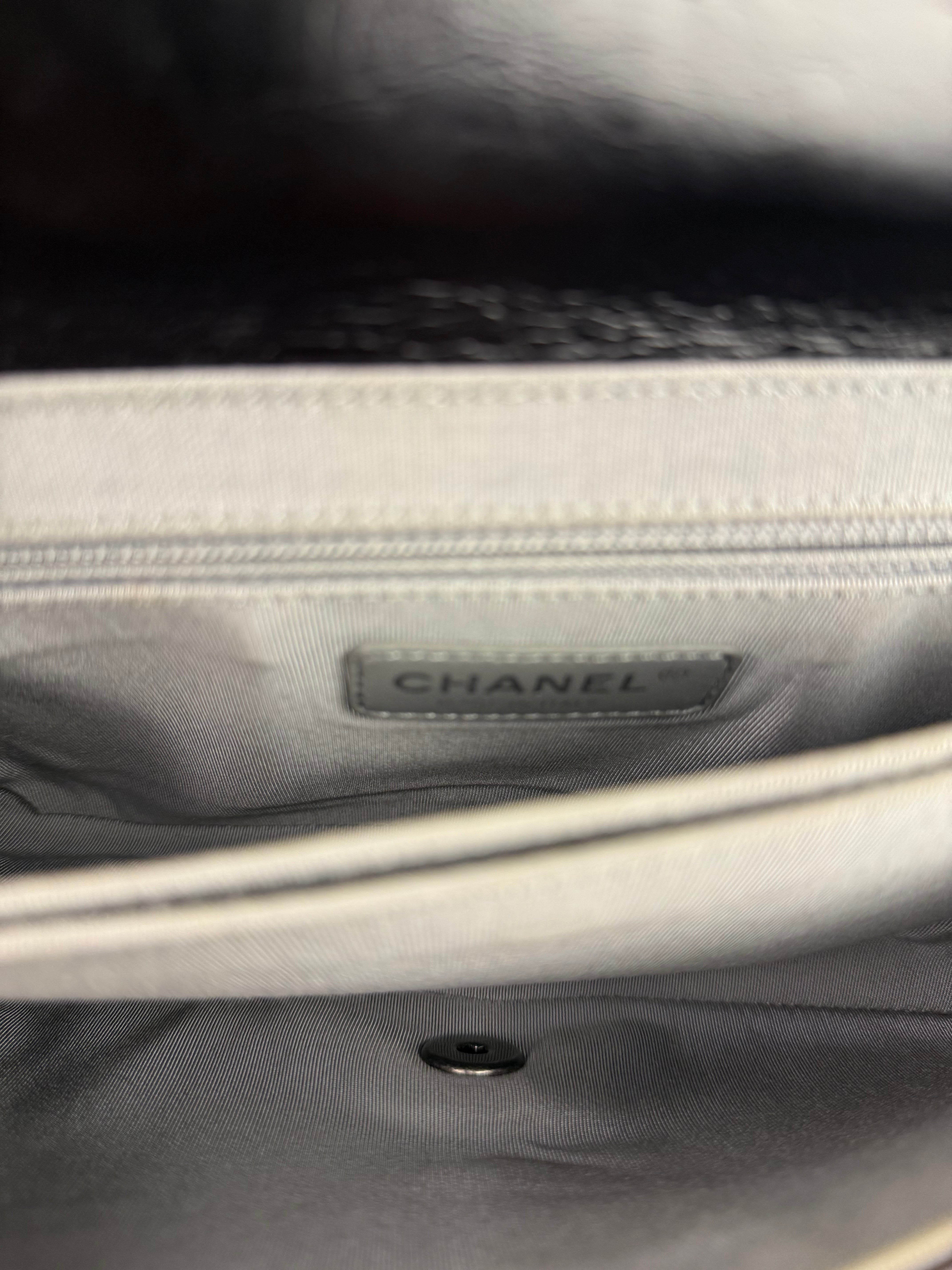 Chanel Black Leather Paris-Seoul Korean Garden Flap Bag 2015