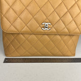 Chanel Beige Calfskin Kelly Top Handle Bag 2001