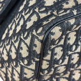 Christian Dior Vintage Navy Trotter Boston Bag