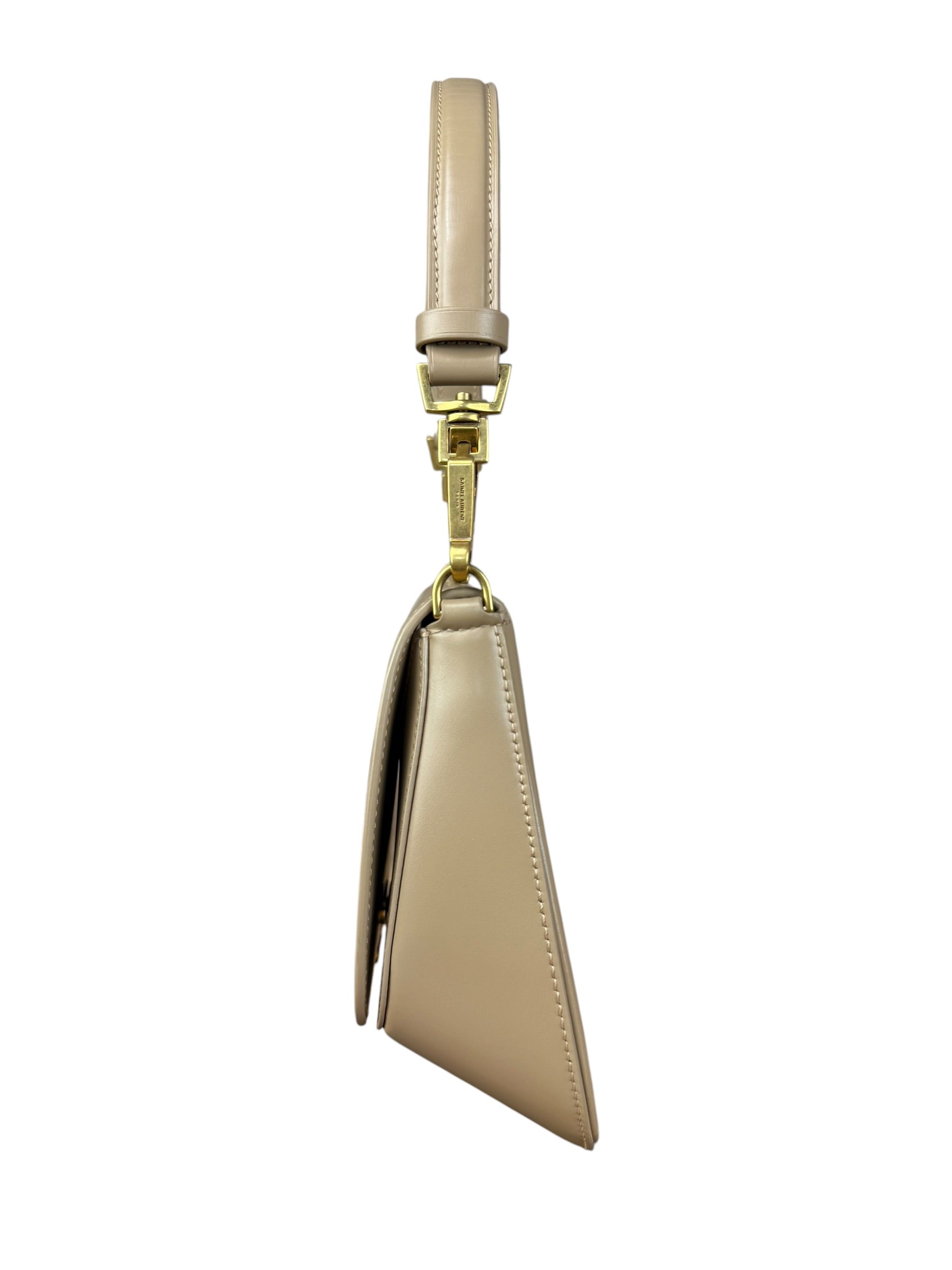 Saint Laurent Beige Leather Voltaire Handbag