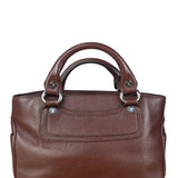Celine Brown Pebbled Leather Boogie Handbag