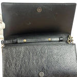 Balenciaga Black Croc Embossed Le City Clutch/Wallet
