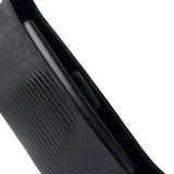 Salvatore Ferragamo Vintage Black Lizard Embossed Leather Pochette