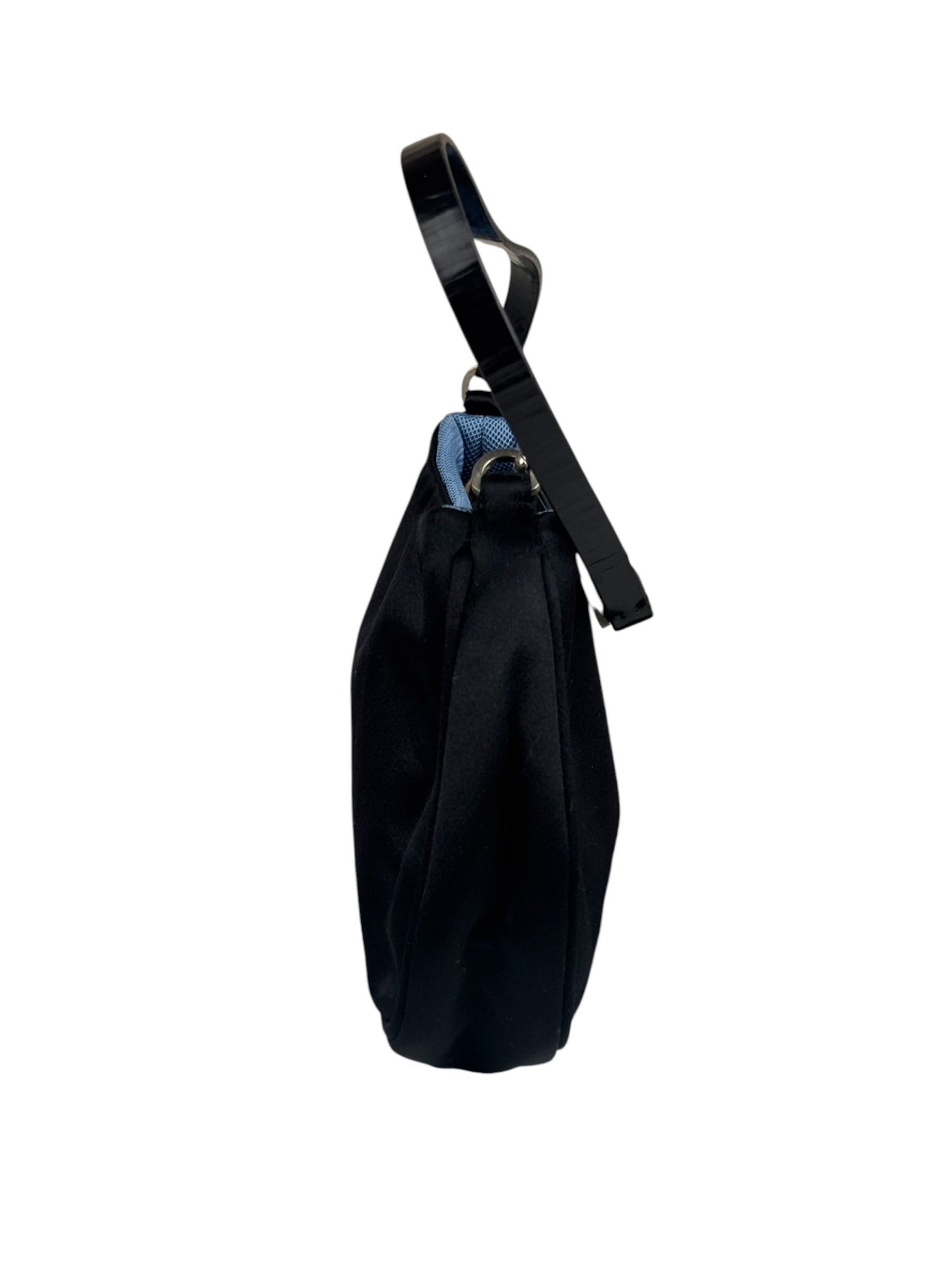 Prada Vintage Satin Black Pochette