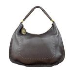 Fendi Brown Selleria Leather Hobo Bag