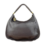 Fendi Brown Selleria Leather Hobo Bag