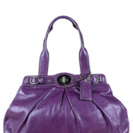 Coach Vintage Purple Leather Hobo Shoulder Bag
