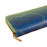 Tiffany & Co Blue Gradient Leather Long Zippy Wallet