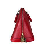 Louis Vuitton Red Epi Alma Handbag