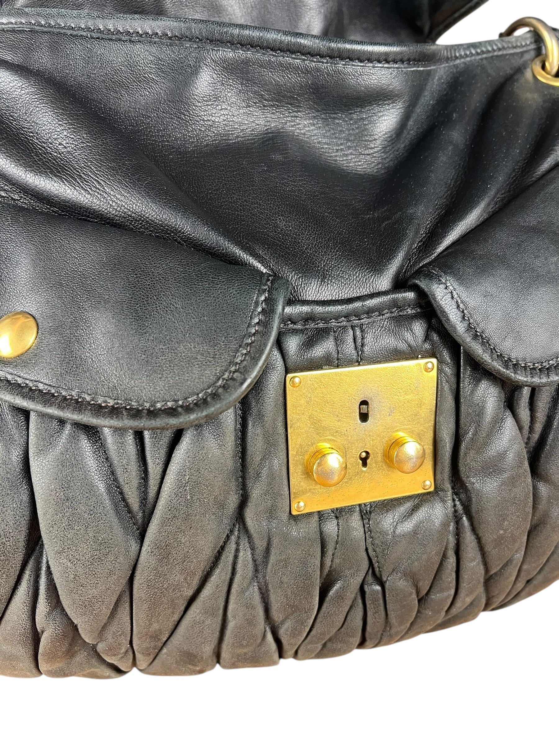 Miu Miu Vintage Calfskin Soho Shoulder Bag