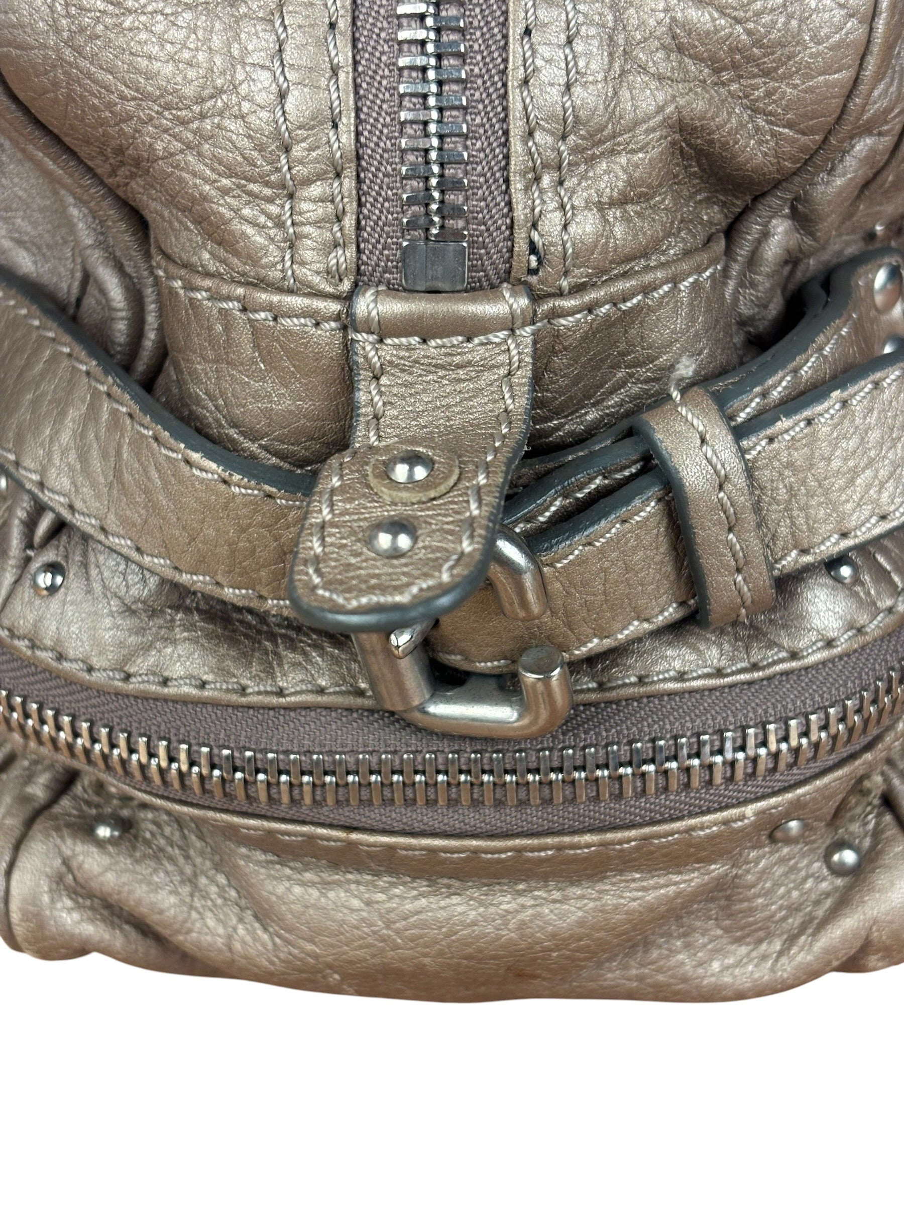 Chloe Metallic Taupe Vintage Paddington