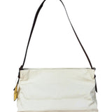 Fendi Cream Baguette Shoulder Bag