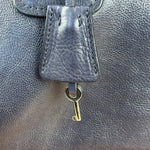 Prada Vintage Muted Blue Leather Glace 2Way Handbag
