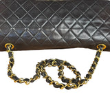 Chanel Vintage Brown Leather Jumbo Flap Bag